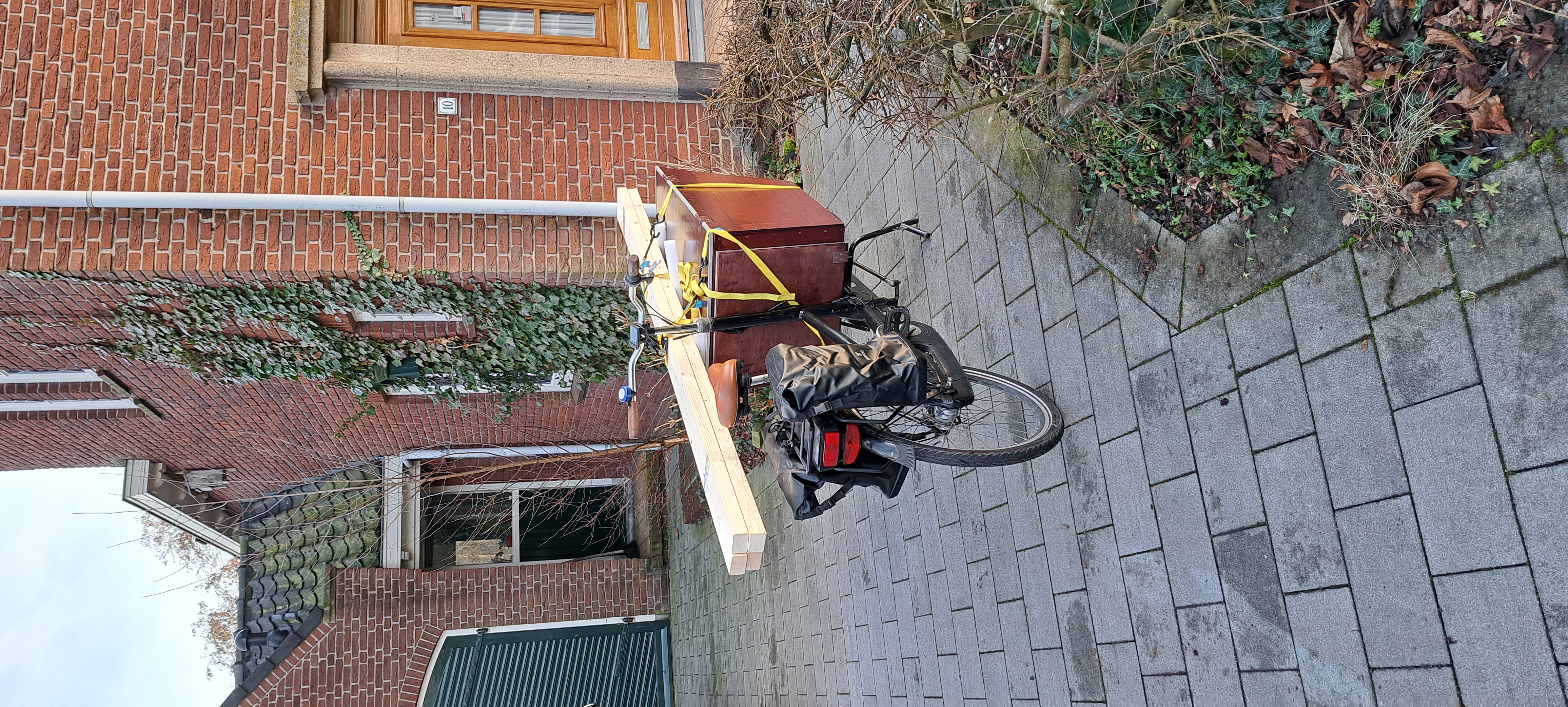 Mark met bakfiets